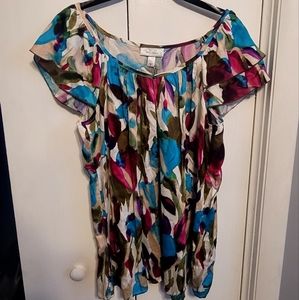 Dress Barn Floral shirt Size Large.
